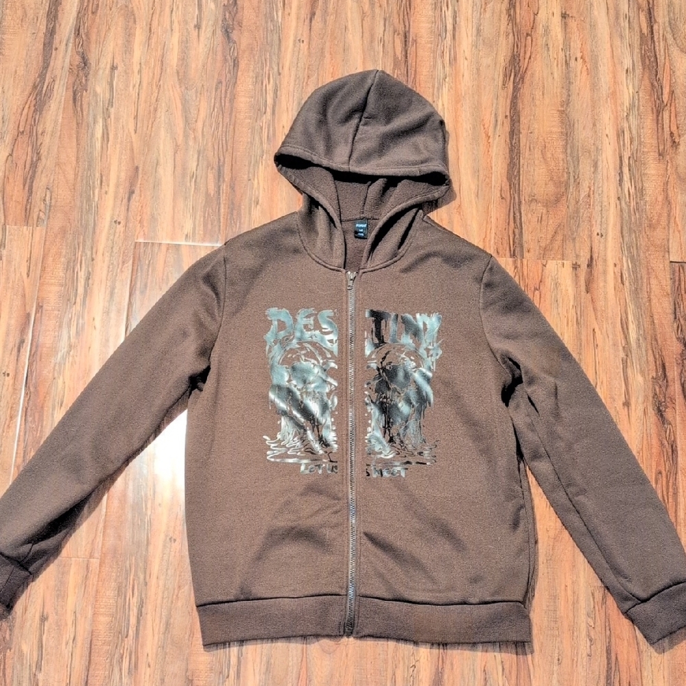 Destiny Let Us Meet - Deep Brown Casual Hoodie